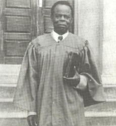 Elder Asuquo Ekanem in church robe papa in church robe